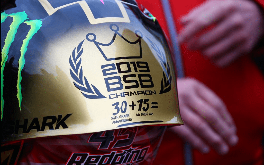 SHARK Helmets Celebrate Scott Redding BSB Championship