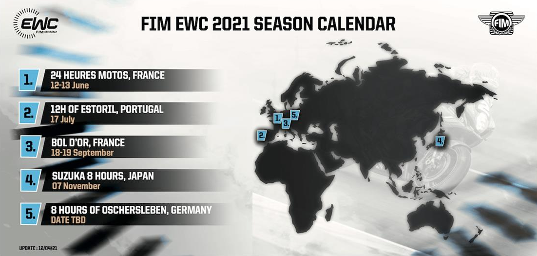 REVISED 2021 FIM EWC CALENDAR | Bike Buyers Guide