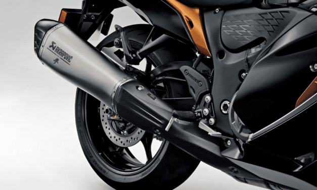 Hayabusa Akrapovič slip-on silencers