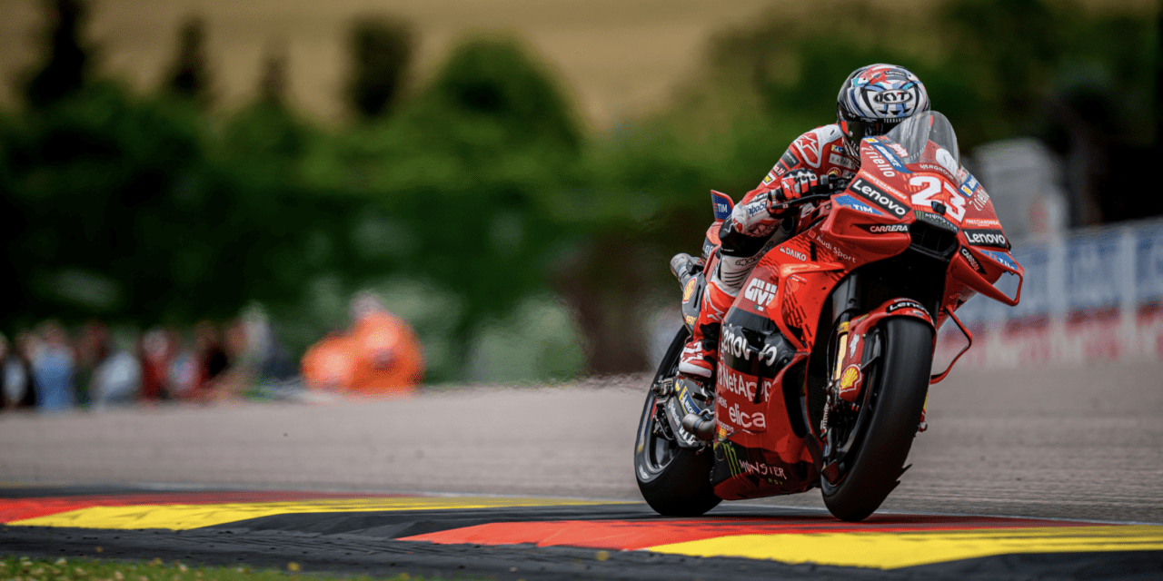 Francesco Bagnaia wins the Sachsenring race