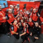 Ducati Lenovo Team on the Australian Grand Prix Podium